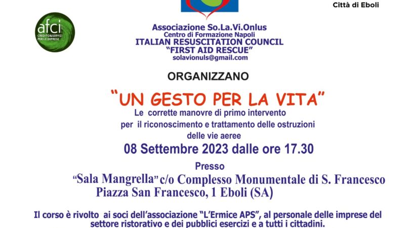 Un gesto per la vita